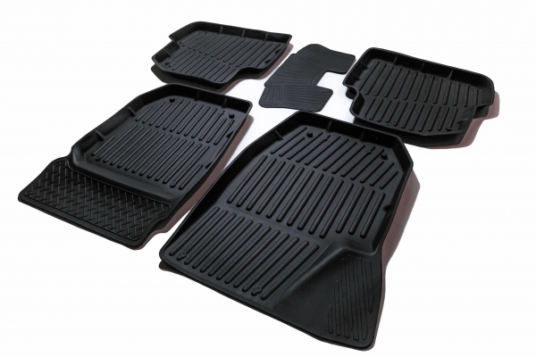 SRTK Коврики рез. в салон 3D PREMIUM для Skoda Fabia (2010-2014)