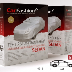 Тент «SEDAN CLASSIC B», HATCHBACK Серебристый