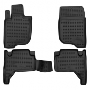 Коврики в салон MITSUBISHI L-200 IV 2005-2015, 4 шт. (ПУ, повышенная износостойкость)