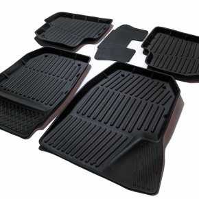 SRTK Коврики рез. в салон 3D PREMIUM для Skoda Fabia (2010-2014)