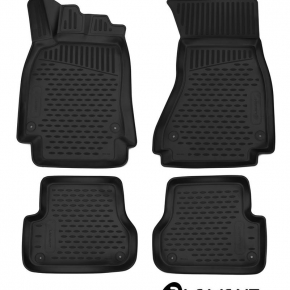 Коврики 3D в салон AUDI A6, 2012->, седан/без перч. ящика, 4 шт. (полиуретан)