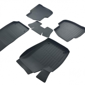 SRTK Коврики рез. в салон 3D PREMIUM для Volkswagen Polo SD (2009-) (низкий борт)