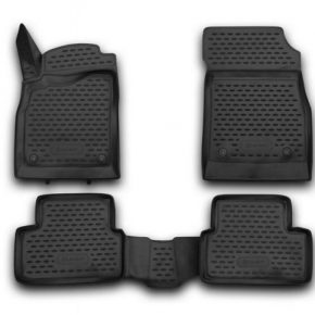 Коврики Chevrolet Cruze 2009-2015 г. - 3D (полиуретан) черный Element