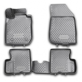 Коврики 3D в салон RENAULT Duster 2WD, 2011-2015, 4 шт. (полиуретан)