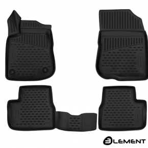 Коврики 3D в салон PEUGEOT 2008, 2014->, 4 шт. (полиуретан)