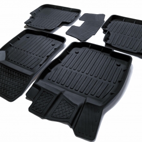 SRTK Коврики рез. в салон 3D PREMIUM для Skoda Octavia-A7 / A8 (2013-) (низкий борт)