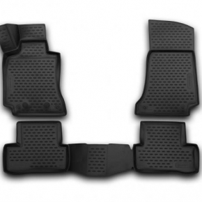 Коврики 3D в салон MERCEDES-BENZ С-Class W205, 2014->, седан, 4 шт. (полиуретан)