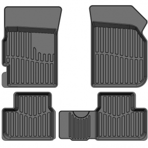 SRTK Коврики рез. в салон 3D PREMIUM для Chevrolet Spark (2010-2015)