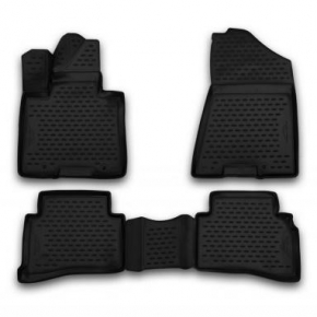Коврики Hyundai Tucson III 2015-2018 г. - 3D (полиуретан) черный Element