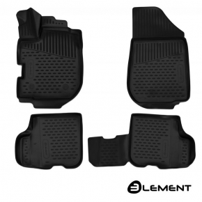 Коврики в салон RENAULT SANDERO II (2014-) \ STEPWAY (2014-) 4шт. "Element" 3D полиуретан
