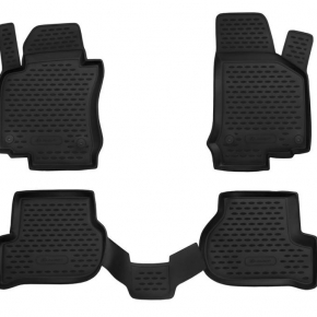 Коврики в салон VW Golf VI 04/2009->, хб., 4 шт., без подлок. (полиуретан)