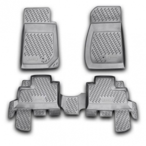 Коврики в салон JEEP Wrangler 4 doors, 2007-> 4 шт. (полиуретан)