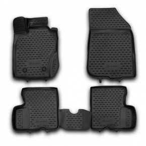 Коврики 3D в салон RENAULT Duster 4WD, 2011-2015, 4 шт. (полиуретан)
