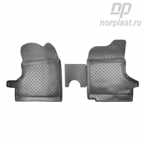 Коврики в салон полиуретан ГАЗ ГАЗель, пер черный комплект NORPLAST NPL-Po-23-91
