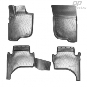 Коврики в салон полиуретан NORPLAST MITSUBISHI L200 2015- черный комплект NPA11-C59-335
