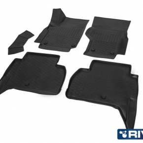 Коврики салона, RIVAL, для Volkswagen Amarok 2010-2016 2016- (кроме прорезиненного пола)