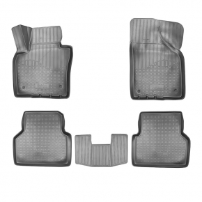 Коврики в салон полиуретан NORPLAST VW Tiguan II 2011- /3D черный комплект NPA11-C95-511