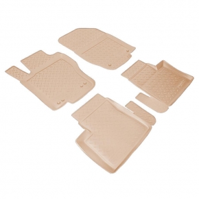 Коврики в салон резина NORPLAST MB GL, X164, 2008-2012 ML W164 бежевый комплект NPLPO5631BEIGE