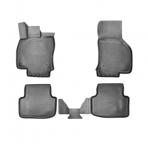 Коврики в салон полиуретан NORPLAST SKODA Octavia III 2013- /3D черный комплект NPA11-C81-401