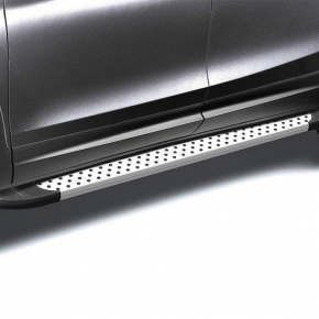 Комплект алюминиевых порогов Arbori Standart Silver 2000 для VOLKSWAGEN Amarok 2013-2016
