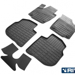 Коврики салона литьевые, RIVAL, для Skoda Rapid 2013-2020 2020-/ Volkswagen Polo VI 2020-