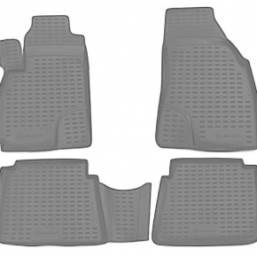 Коврики в салон HYUNDAI Santa Fe Classic 2001-2006, 4 шт. (полиуретан, серые)