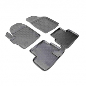 Коврики в салон полиуретан NORPLAST CHEVROLET Spark II 2005- 2011 черный комплект NPL-Po-12-27