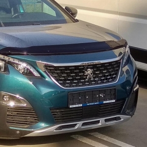 Дефлектор капота для Peugeot 3008, 2016-, Peugeot 5008, 2017-, темный