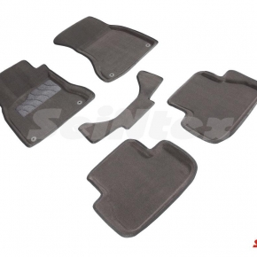 Комплект ковриков 3D AUDI A4(B8) серые
