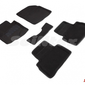 Комплект ковриков 3D FORD FOCUS3 (МКПП) 15- черные