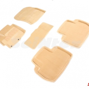 Комплект ковриков 3D MITSUBISHI OUTLANDER III беж.