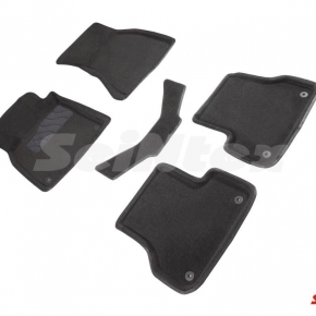 Комплект ковриков 3D SKODA YETI черные