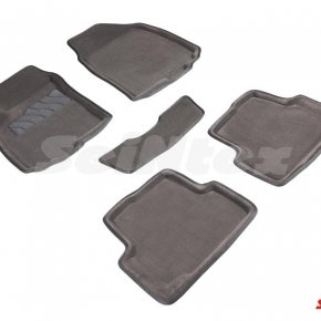Комплект ковриков 3D CHEVROLET AVEO II серые