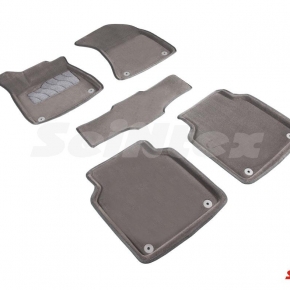 Комплект ковриков 3D AUDI A8 III (D4) серые