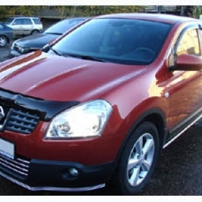 Дефлектор капота темный NISSAN QASHQAI/QASHQAI+2 2007-2009