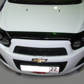 Дефлектор капота темный CHEVROLET AVEO 2012-2014, NLD.SCHAVE1212
