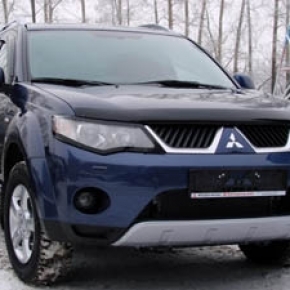 Дефлектор капота темный MITSUBISHI OUTLANDER XL 2007-2009, NLD.SMIOUT0712