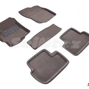 Комплект ковриков 3D MITSUBISHI LANCER X серые