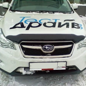 Дефлектор капота темный SUBARU IMPREZA 2011-/SUBARU XV 2012-2017, NLD.SSUIMP1112