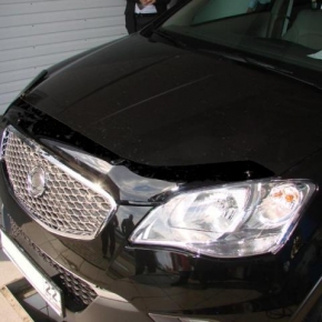 Дефлектор капота темный SSANGYONG ACTYON 2010-2013, NLD.SSSACT1012