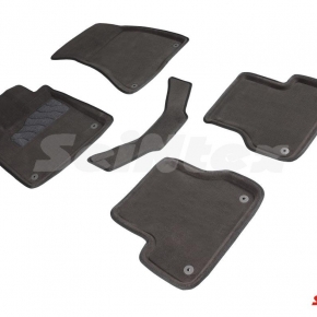 Комплект ковриков 3D AUDI A6(C7) серые