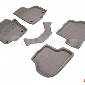 Комплект ковриков 3D VOLKSWAGEN GOLF VI серые