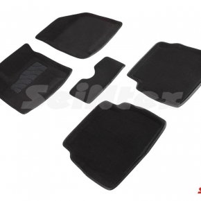 Комплект ковриков 3D CHEVROLET AVEO черные