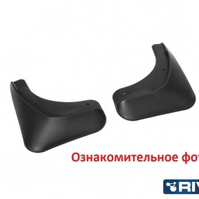 Комплект задних брызговиков, RIVAL, Skoda Octavia A7 лифтбек 2014-2017