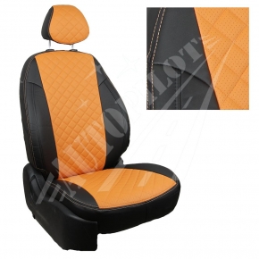 Ford Focus II Comfort Sd/Hb/Wag с 05-11г. Черный + Оранжевый Ромб