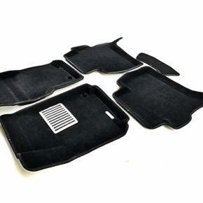 Коврики салона текстильные 3D Lux Euromat (чёрные)  VOLKSWAGEN Amarok (2010-) 