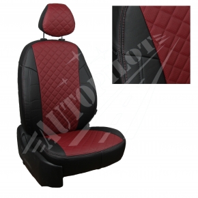 Mitsubishi Outlander III с 12г. Черный + Бордовый Ромб