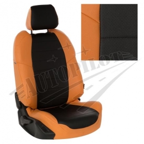 Nissan Juke с 10г. Оранжевый + Черный Экокожа