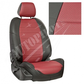 LADA Vesta / Vesta SW Cross Черный + Бордовый Экокожа