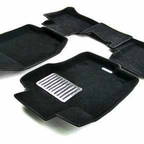 Коврики салона текстильные 3D Lux Euromat (чёрные)  MERCEDES W164 (ML,GL-Class) (2006-2012) 